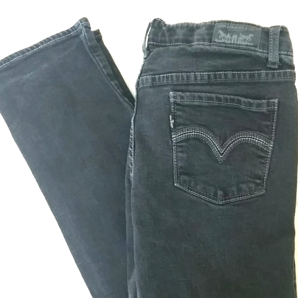 Levi's Jeans dark wash blue skinny mid rise jegging